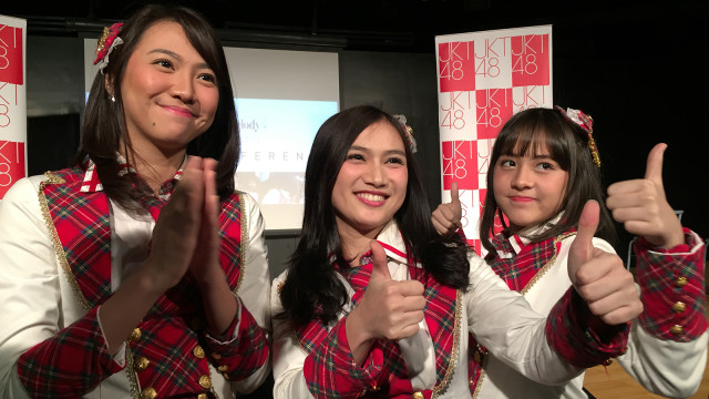 Melody, Shania dan Zara JKT48 (Foto: Maria Gabrielle Putrinda/kumparan)