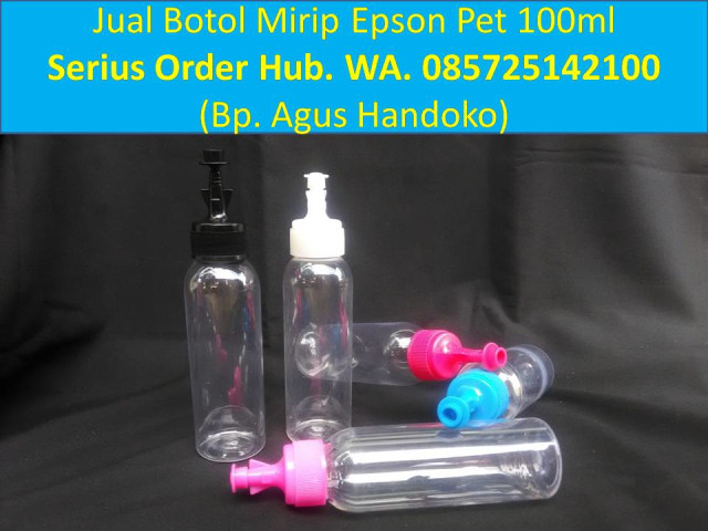 WA. 085725142100, Botol Tinta Printer, Botol Plastik 100ml Jakarta, Botol Tinta 100ml (1)