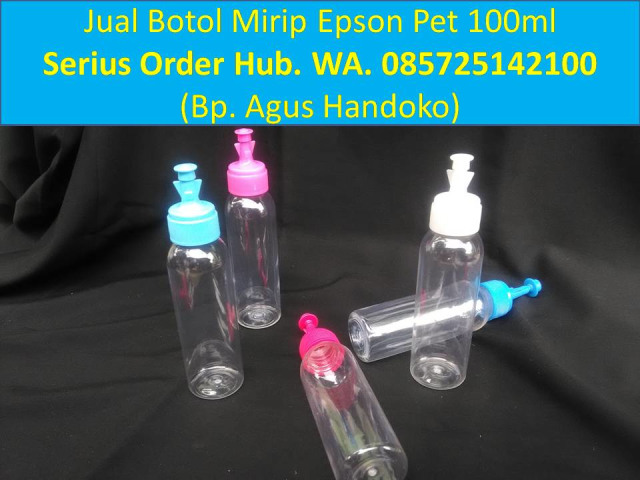 WA. 085725142100,  Botol Tinta 100ml, Botol Plastik 100ml, Botol Tinta Printer