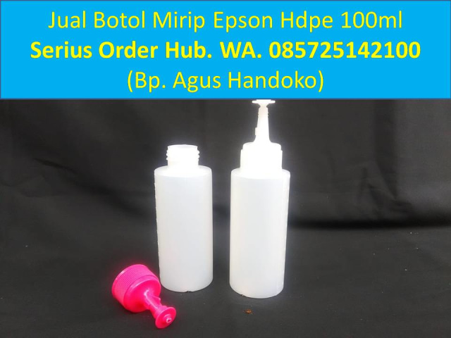 WA. 085725142100, Botol Tinta Epson, Botol Plastik 100ml Malaysia, Botol Hdpe 100ml