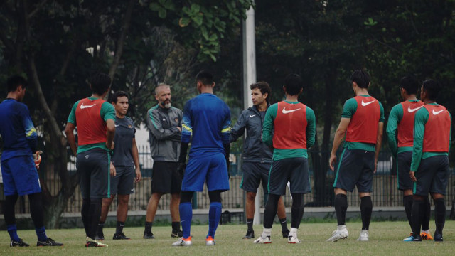 Suasana latihan timnas u23 (Foto: Fitra Andrianto/kumparan)