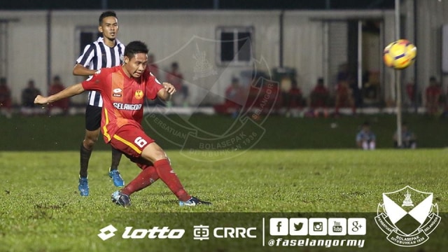 Gelandang Selangor FA, Evan Dimas. (Foto: Facebook Selangor FA)