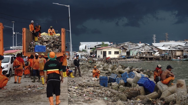 Sampah di Teluk Jakarta (Foto: Fitra Andrianto/kumparan)