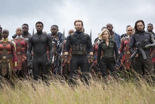 Tim Captain America bersama pejuang Wakanda (Foto: Marvel Studios)