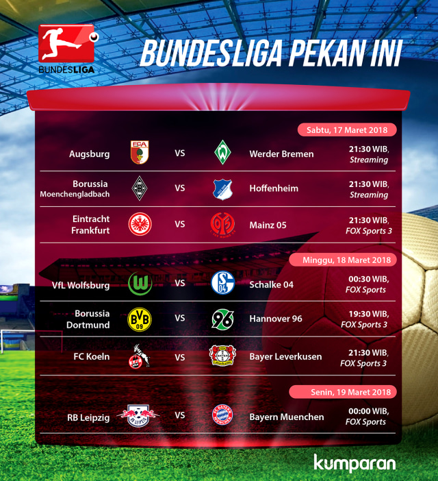 Jadwal Bundesliga pekan ini. (Foto: Basith Subastian/kumparan)
