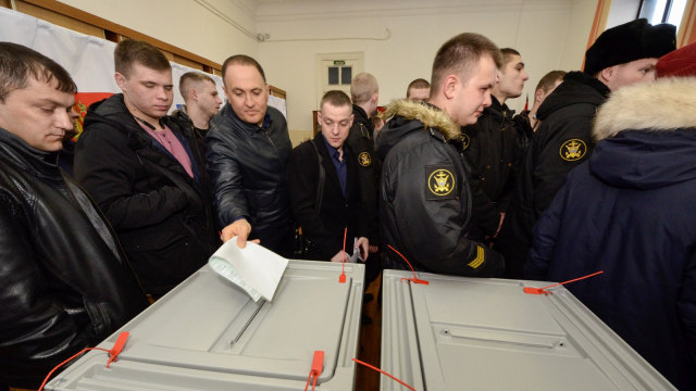 Pemilu di Rusia. (Foto: REUTERS/Yuri Maltsev)