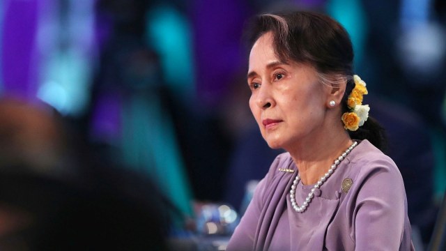 Aung San Suu Kyi. (Foto: Mark Metcalfe/Pool via REUTERS)