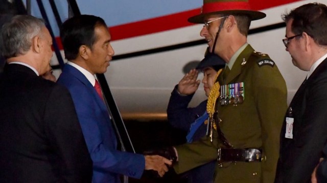 Jokowi dan Iriana Tiba di Wellington (Foto: Biro Pers Setpres)