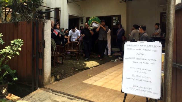 Chef Harada disalatkan di Masjid Al Ma’mur. (Foto: Adinda Githa/kumparan)