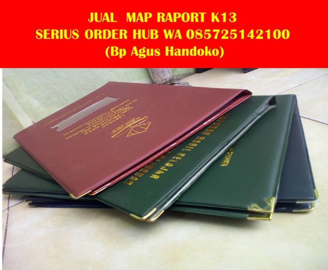 Wa 085725142100, Map Raport Makassar , Map Raport Polos, Map Raport K13 Solo, Map Raport