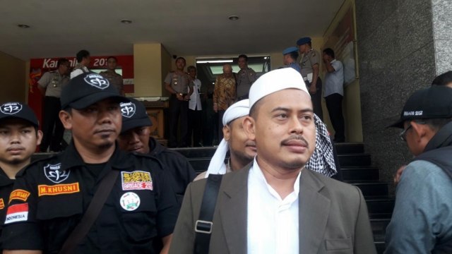 Slamet Maarif di Polda Metro Jaya. (Foto: Fadjar Hadi/kumparan)