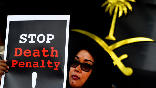 Aksi tolak hukuman mati  (Foto: ANTARA FOTO/ Sigid Kurniawan)
