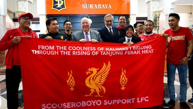 Walikota Liverpool di Surabaya (Foto: Phaksy Sukowati/kumparan)