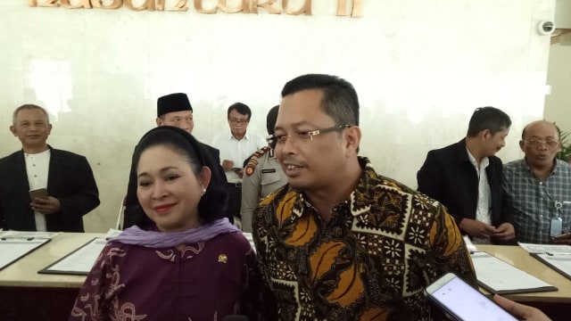 Mahyudin dan Titiek Soeharto. (Foto: Ferio Pristiawan/kumparan)