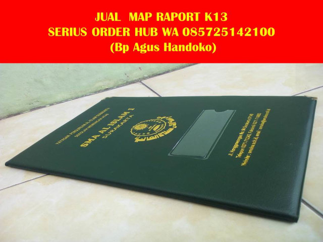 Wa 085725142100, Map Raport K13,  Sampul Raport K13 SD, Sampul Raport SD (2)
