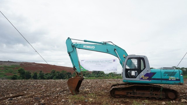 Groundbreaking pengolahan sampah Bantar Gebang (Foto: Iqbal Firdaus/kumparan)