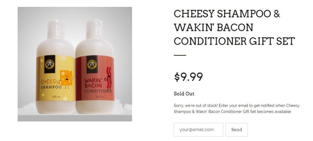 Cheesy Shampoo & Wakin' Bacon Conditioner  (Foto: Einstein Bagels)