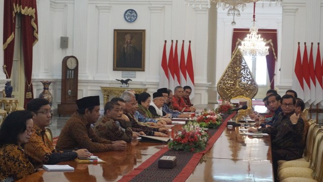 Jokowi bertemu dengan BPIP di Istana Merdeka. (Foto: Yudhistira Amran Saleh/kumparan)
