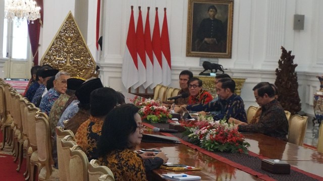 Jokowi Menerima BPIP di Istana Merdeka (Foto: Yudhistita Amran/kumparan)