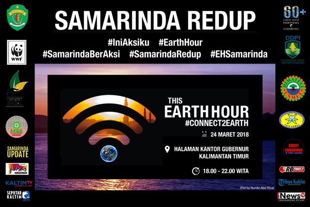 Ceremonial Earth Hour Samarinda 2018