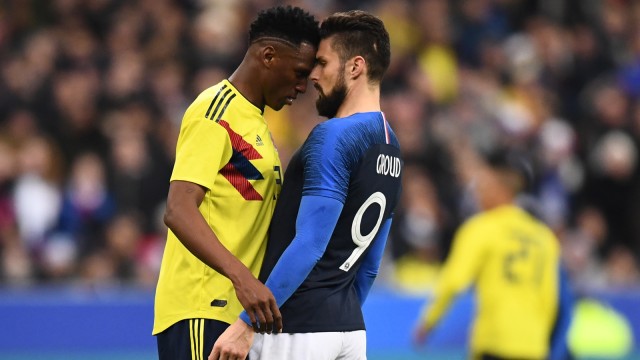 Prancis vs Kolombia (Foto: Franck Fife/AFP)
