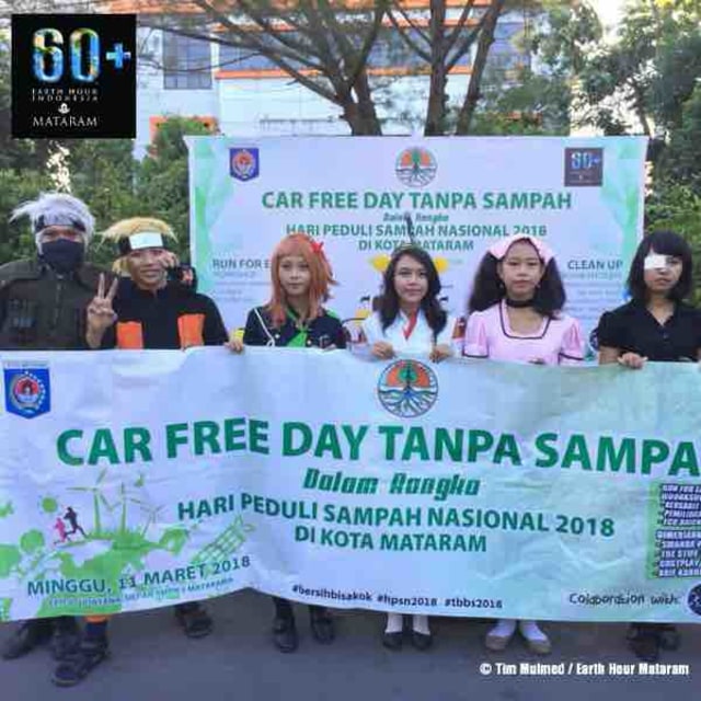 Earth Hour Mataram, Car Free Day Tanpa Sampah  (7)