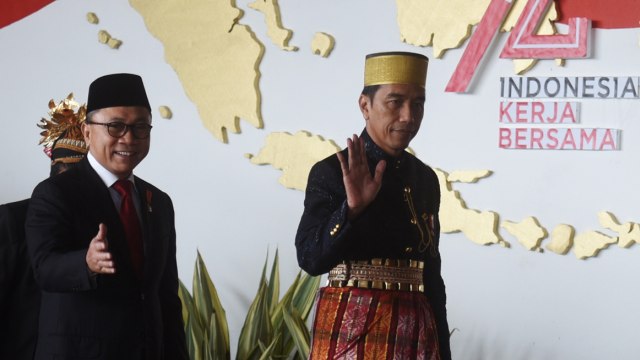 Zulkifli Hasan dan Jokowi (Foto: Antara/Akbar Nugroho Gumay)
