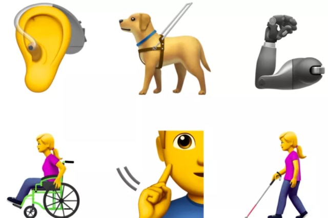 Emoji penyandang disabilitas (Foto: Apple)