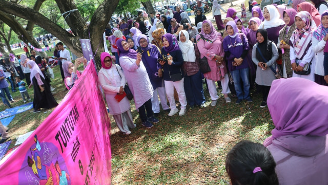 Kampanye stop kekerasan terhadap perempuan (Foto: Zuhri Noviandi/kumparan)