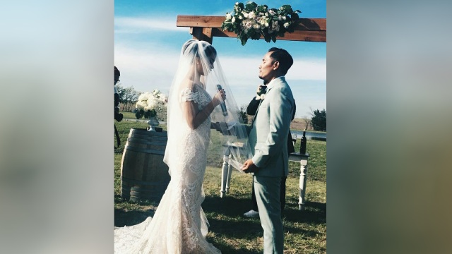 Pernikahan Tanta Ginting dan Denalta. (Foto: Instagram @aliciamilka)