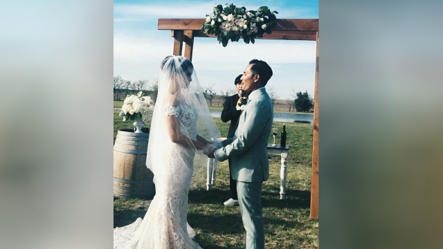 Pernikahan Tanta Ginting dan Denalta. (Foto: Instagram @aliciamilka)