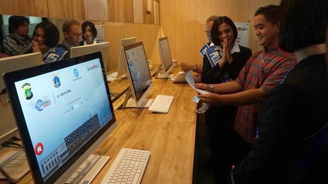 Peresmian Samsat digital dan pembayaran non tunai (Foto: Fanny Kusumawardhani/kumparan)