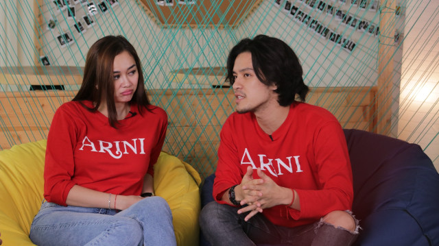 Cast Film Arini, Aura Kasih dan Morgan Oey (Foto: Iqbal Firdaus/kumparan)