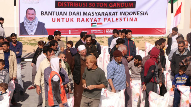 Bantuan Indonesia Untuk Palestina (Foto: Dok. Abdillah Onim/Yayasan Linbud Indonesiana)