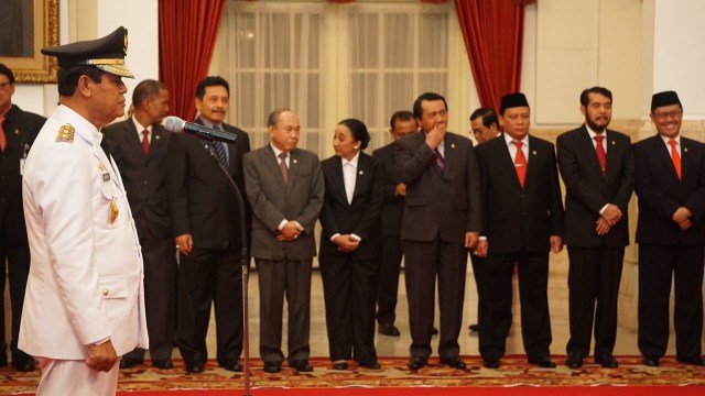 Suasana pelantikan Wagub Kepri, Isdianto (Foto: Fitra Andrianto/kumparan)