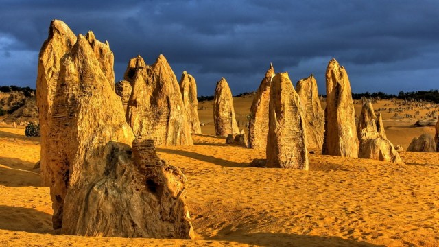 Batu di Pinnacles yang menjulang tinggi