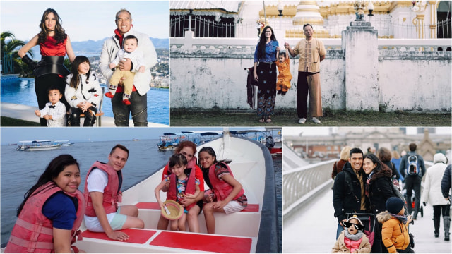 Traveling ala keluarga seleb. (Foto: Instagram/@ramadhaniabakrie @ringgoagus @therealdisastr @ussypratama)