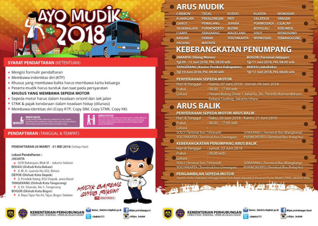 Ayo Mudik 2018 (Foto: Dok. Kemenhub)