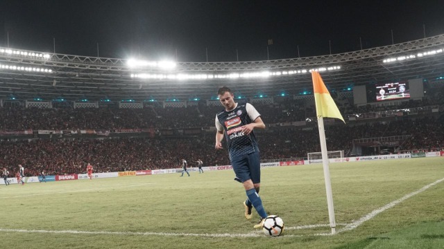 Balsa Bozovic, penggawa Arema. (Foto: Nugroho Sejati/kumparan)