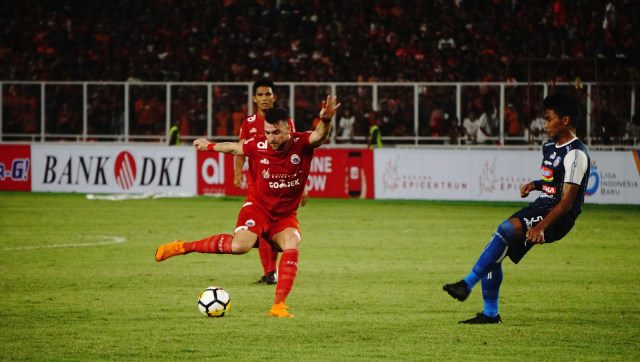 Pemain Persija, Ismed Sofyan (Foto: Iqbal Firdaus/kumparan)