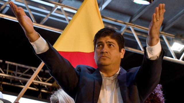 Presiden baru Kosta Rika, Carlos Alvarado Quesada. (Foto: AFP/Ezequiel Becerra)