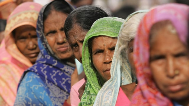 Warga kasta Dalit India. (Foto: AFP/Sajjad Hussain)