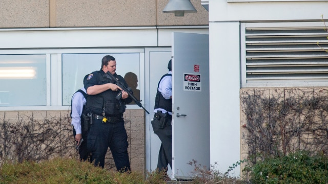 Penembakan di kantor Youtube. (Foto: Josh Edelson/AFP)