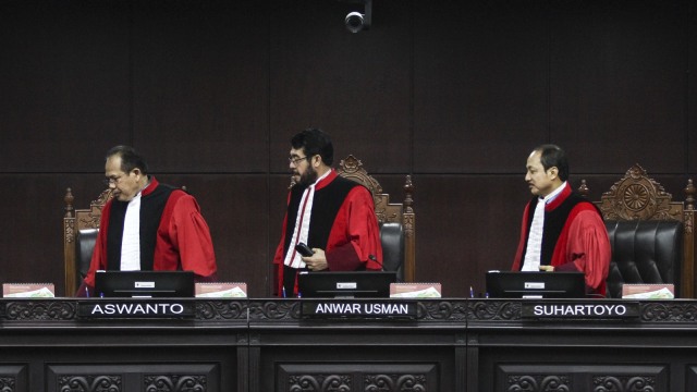 Sidang UU MD3 di Mahkamah Konstitusi (Foto: ANTARA FOTO/Dhemas Reviyanto)
