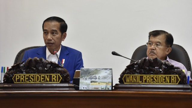 Jokowi dan Jusuf Kalla (Foto: ANTARA FOTO/Puspa Perwitasari)