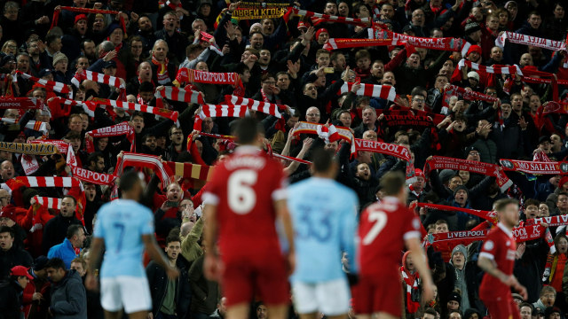 Liverpool vs City di Anfield. (Foto: REUTERS/Andrew Yates)