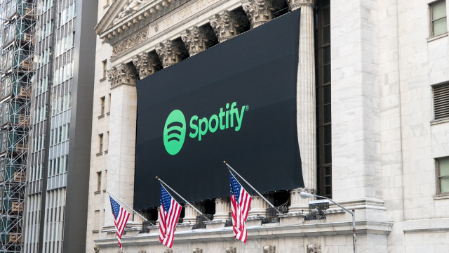 Spotify melantai di bursa New York. (Foto: dok. Istimewa)