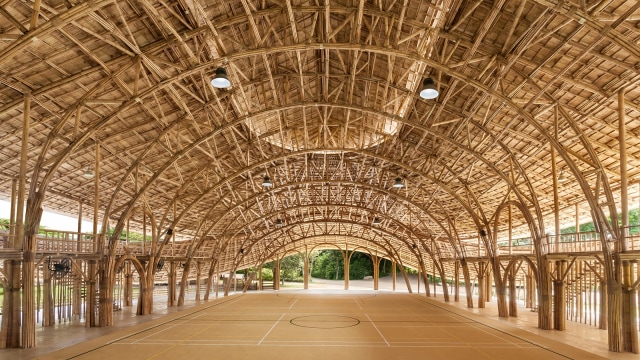 Bamboo Sports Hall Panyaden. (Foto: dok. Chiangmai Life Construction)