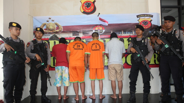 Pelaku pembacokan pelajar di Bogor ditangkap. (Foto: Dok. Polres Bogor)