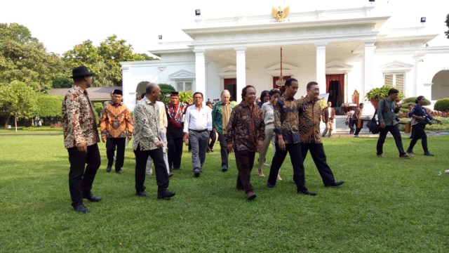 Jokowi terima budayawan di Istana Presiden (Foto: Jihad Akbar/kumparan)